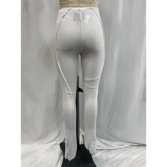 Sami Miro Vintage Asymmetric White Pants Size XS - Picture 3 of 5